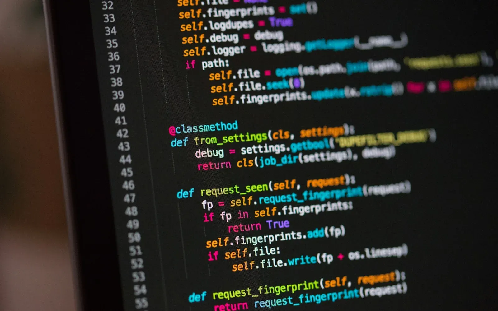 Mobile app code open on a developer's screen